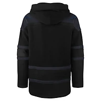 Men's '47 Black New England Patriots Dark Pop Lace-Up Pullover Hoodie