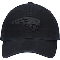 Men's '47 Black New England Patriots Team Tonal Clean Up Adjustable Hat