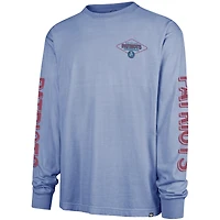 T-shirt à manches longues rétro bleu « 47 » pour homme des New England Patriots, Cairn Ravine Foundation