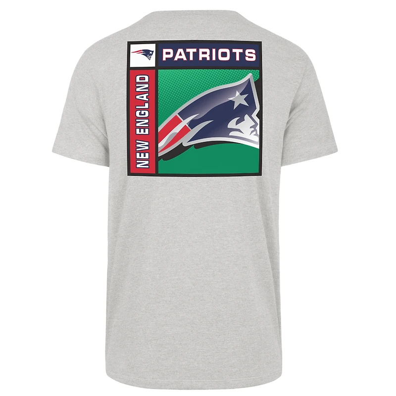 Men's '47  Gray New England Patriots Chrome Plate Franklin T-Shirt