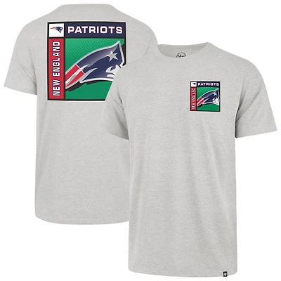 T-shirt Franklin gris chromé des Patriots de la Nouvelle-Angleterre 1947 pour homme