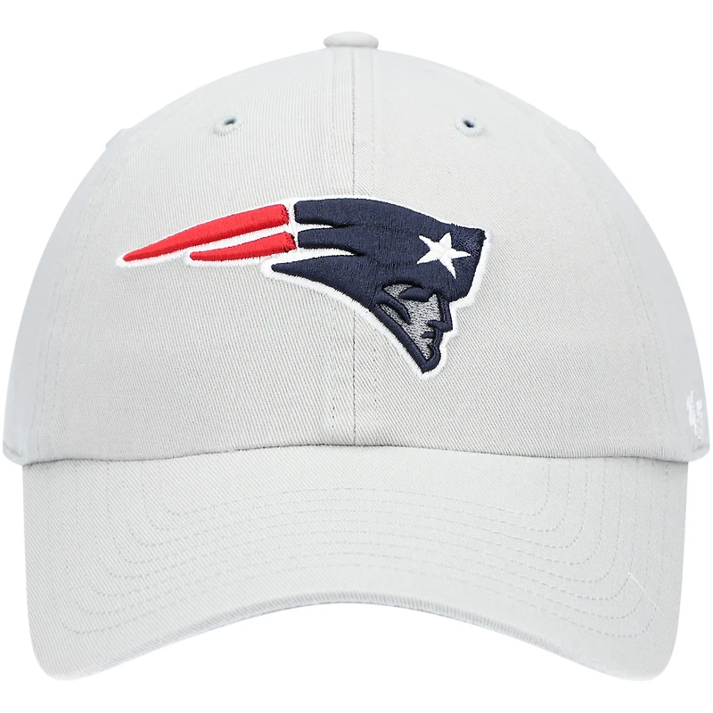 Casquette réglable Clean Up des New England Patriots '47 grise pour homme