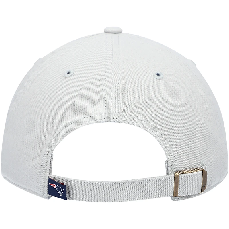 Casquette réglable Clean Up des New England Patriots '47 grise pour homme