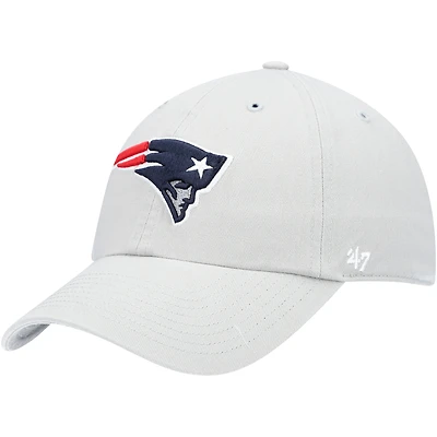 Casquette réglable Clean Up des New England Patriots '47 grise pour homme