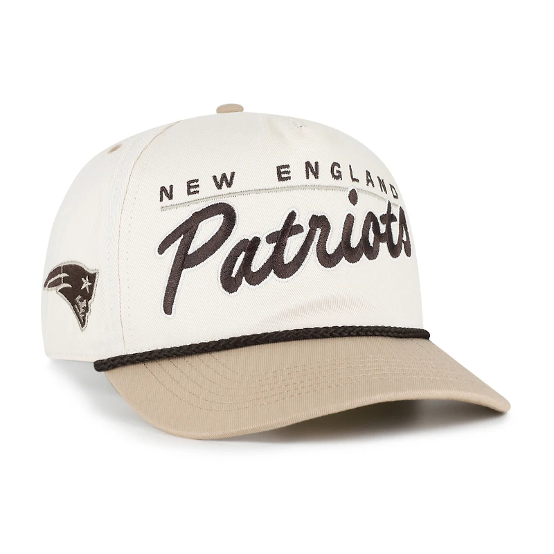Men's '47 Natural/Tan New England Patriots Neutral Terrain Hitch Rope Adjustable Hat