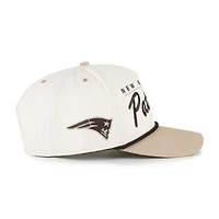 Men's '47  Natural/Tan New England Patriots Neutral Terrain Hitch Rope Adjustable Hat