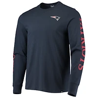 T-shirt à manches longues Franklin des New England Patriots '47 bleu marine pour homme