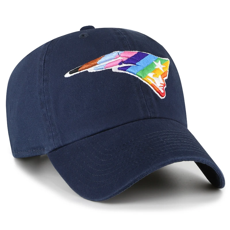 Casquette réglable '47 Navy New England Patriots Pride Clean Up pour hommes