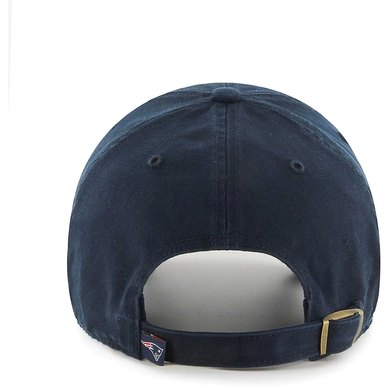 Casquette réglable '47 Navy New England Patriots Team Color Clean Up pour homme