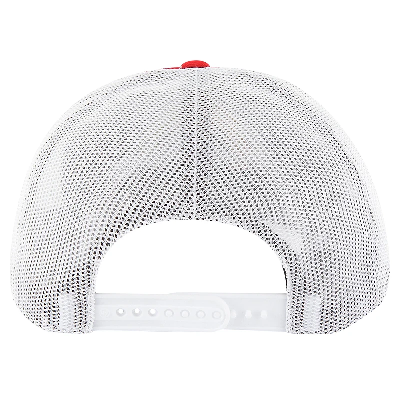 Men's '47 Red/White New England Patriots Team Unstructured Trucker Adjustable Hat