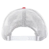 Men's '47 Red/White New England Patriots Team Unstructured Trucker Adjustable Hat