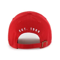 Men's '47  Red New England Patriots Hard Hat Clean Up Adjustable Hat
