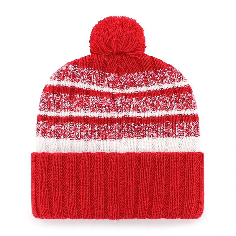 Men's '47 Red New England Patriots Local Cuffed Knit Hat with Pom