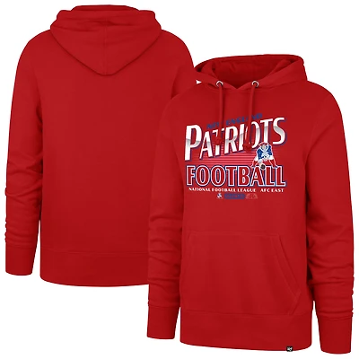 Men's '47 Red New England Patriots Regional Headline Hoodie