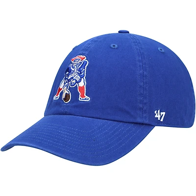 Men's '47 Royal New England Patriots Clean Up Legacy Adjustable Hat