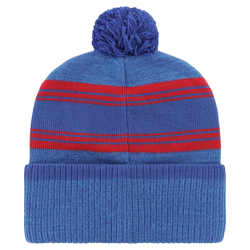 Bonnet en tricot à revers Fadeout '47 Royal New England Patriots pour hommes avec pompon