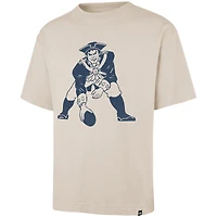 Men's '47 Tan New England Patriots Bouldering Imprint Ravine Foundation Throwback T-Shirt