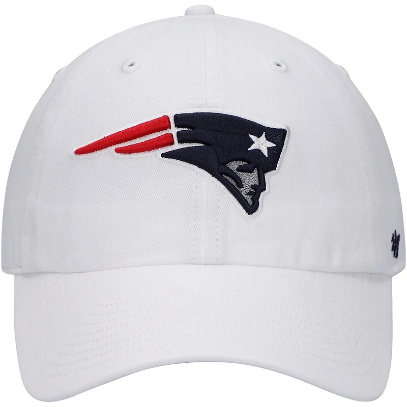 Casquette ajustable Clean Up '47 blanche des New England Patriots pour hommes