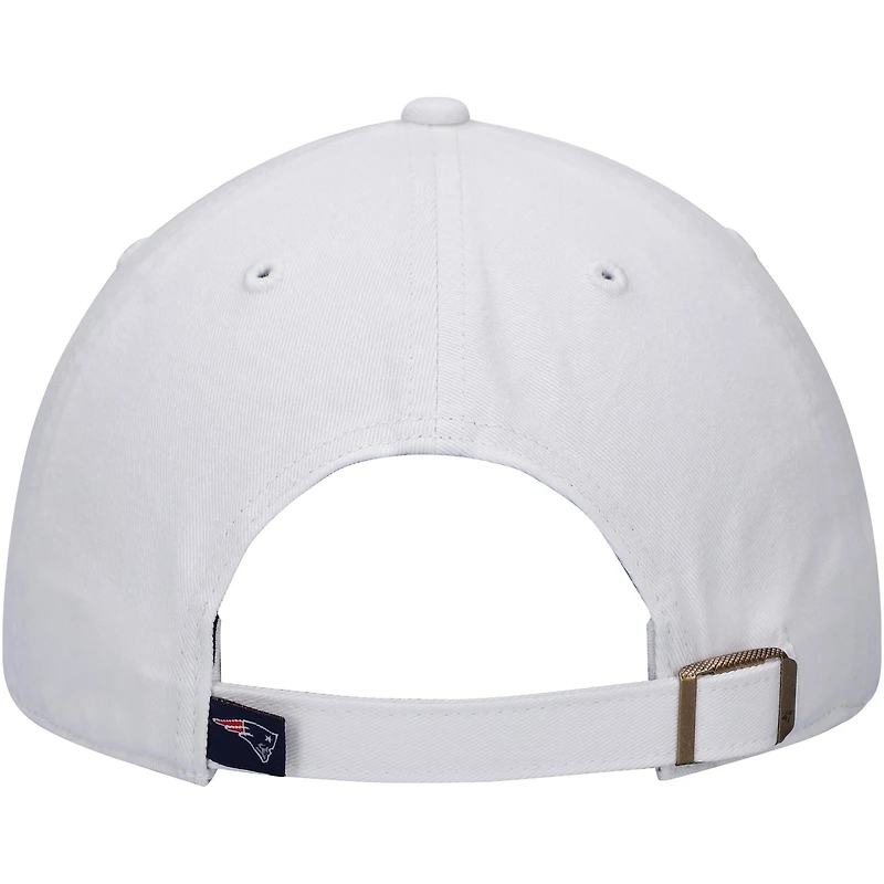 Casquette ajustable Clean Up '47 blanche des New England Patriots pour hommes