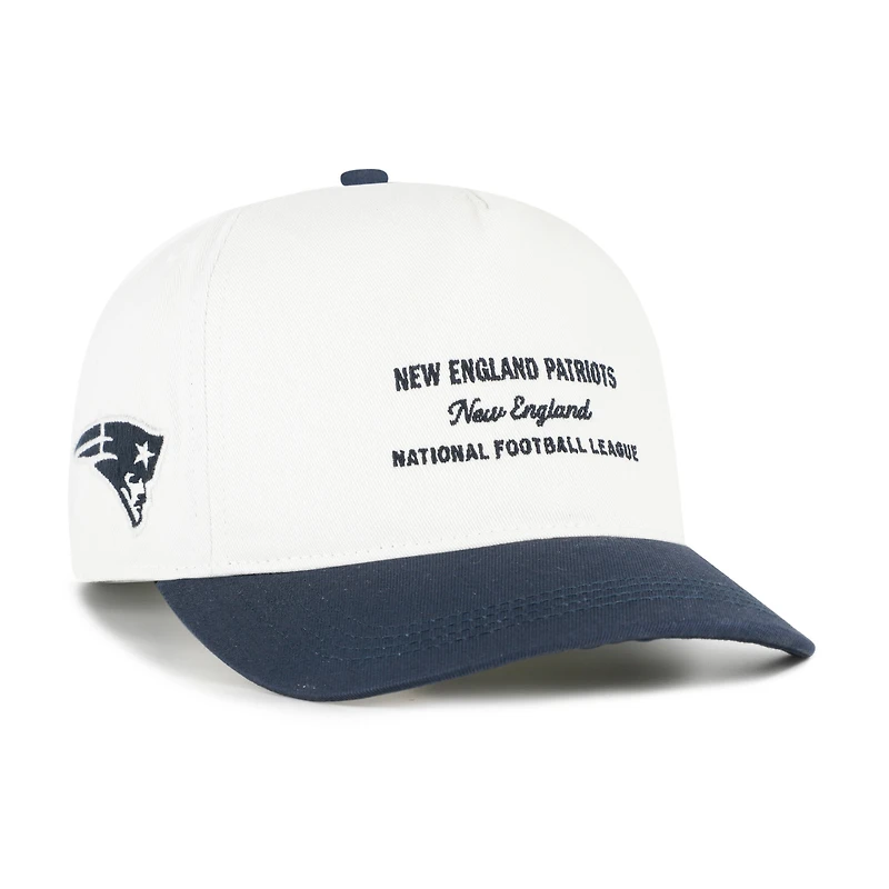 Men's '47 White New England Patriots Contemporary Two-Tone Hitch Adjustable Hat