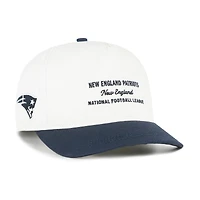 Men's '47  White New England Patriots Contemporary Two-Tone Hitch Adjustable Hat