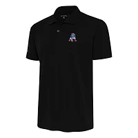 Polo noir Antigua pour homme, motif rétro des New England Patriots, grand format, hommage