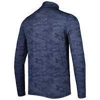 Sweat-shirt à col zippé Antigua Navy New England Patriots Brigade pour homme