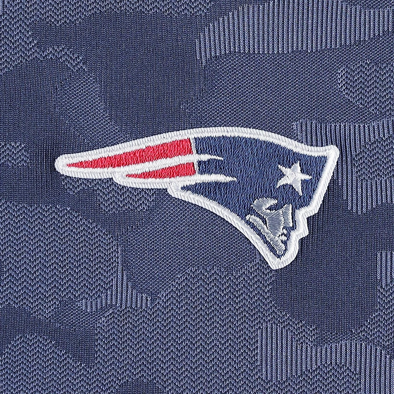 Men's Antigua Navy New England Patriots Brigade Quarter-Zip Sweatshirt