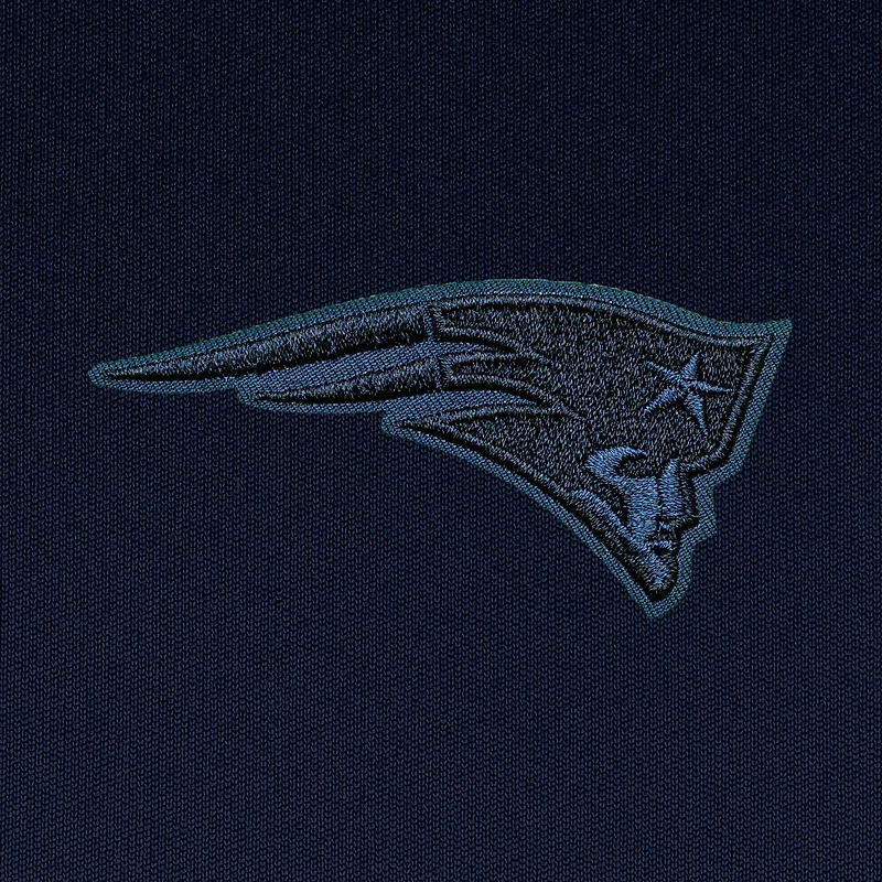 Polo bleu marine Antigua New England Patriots pour homme, grand format, avec logo ton sur