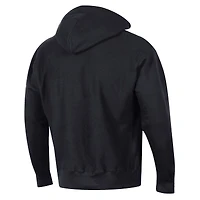 Men's Champion Black New England Patriots Tonal Reverse Weave Fleece Hoodie