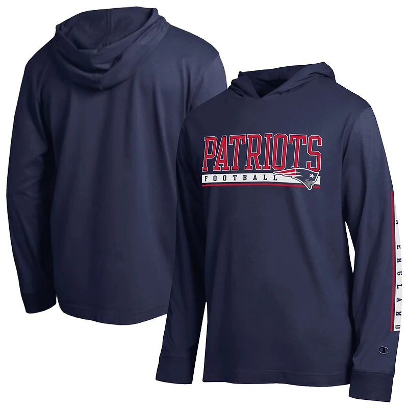 Men's Champion Navy New England Patriots All Star Hooded T-Shirt