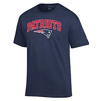 Men's Champion Navy New England Patriots Arch Over Logo T-Shirt
