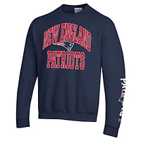 Men's Champion  Navy New England Patriots Powerblend Fleece Sweatshirt
