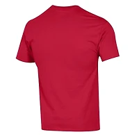 T-shirt Champion rouge pour homme avec logo en arc des New England Patriots