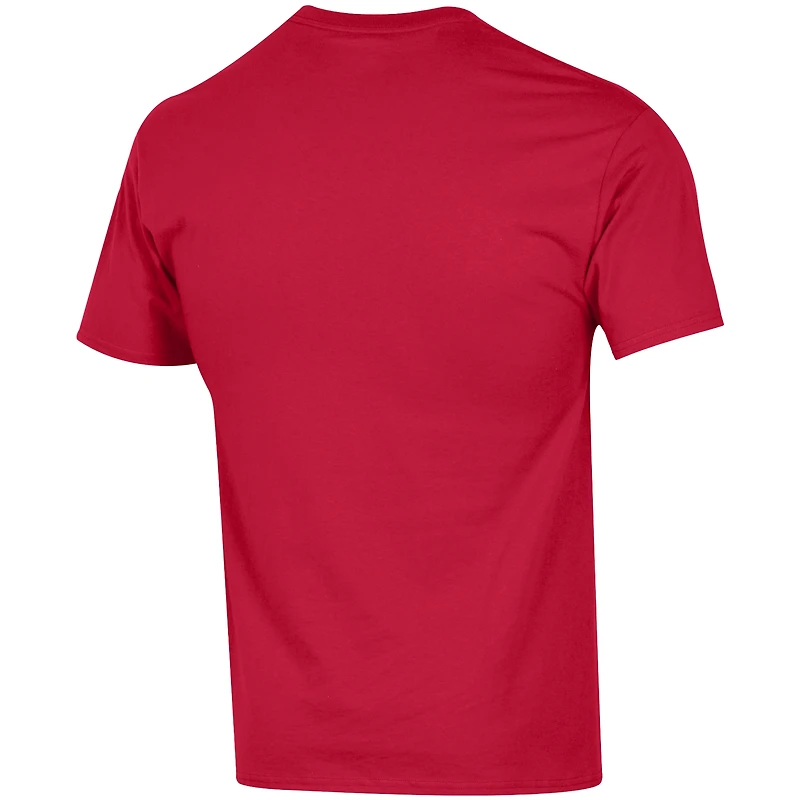 Men's Champion  Red New England Patriots Football T-Shirt