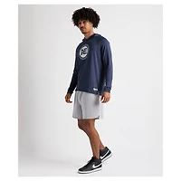 Men's Charles River x New England Patriots  Navy Cayak Hooded Long Sleeve T-Shirt