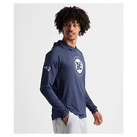 Men's Charles River x New England Patriots  Navy Cayak Hooded Long Sleeve T-Shirt