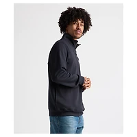 Pull-over à col zippé bleu marine Charles River x New England Patriots pour homme