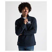 Men's Charles River x New England Patriots  Navy Franconia Quilted Quarter-Zip Sweatshirt