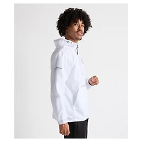 Sweat à capuche zippé demi-zip blanc Charles River x New England Patriots pour homme