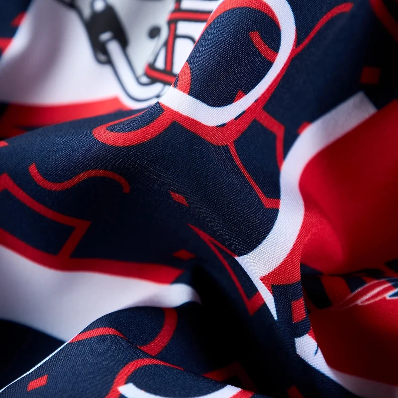 Short de bain doublé classique Chubbies Navy New England Patriots pour homme