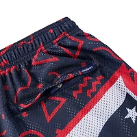 Short en maille bleu marine Chubbies pour homme des New England Patriots