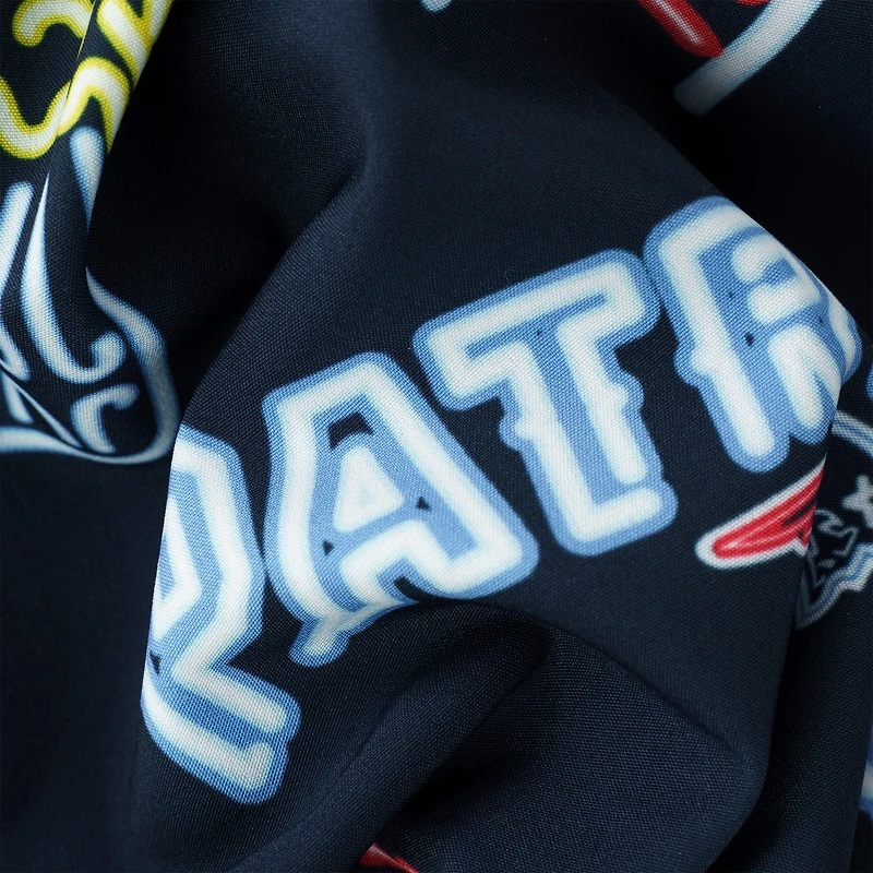 Men's Chubbies Navy New England Patriots The Neon 5.5" Classic Lined Swim Trunks