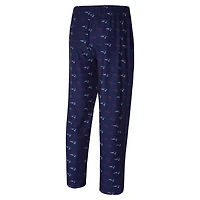 Men's Concepts Sport Navy New England Patriots Record Allover Print Knit Pants
