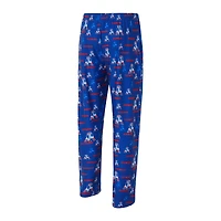 Men's Concepts Sport Royal New England Patriots Retro Mosaic Allover Print Knit Pants
