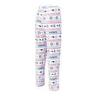Men's Concepts Sport White/Navy New England Patriots Tinsel Raglan Long Sleeve T-Shirt & Pants Sleep Set