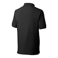 Men's Cutter & Buck Black New England Patriots Advantage Tri-Blend Pique Big Tall Throwback Polo