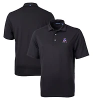 Polo homme Cutter & Buck noir New England Patriots Throwback Logo Virtue Eco Pique recyclé grande taille