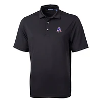 Polo homme Cutter & Buck noir New England Patriots Throwback Logo Virtue Eco Pique recyclé grande taille