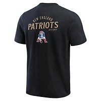 Men's Darius Rucker Collection by Fanatics Black New England Patriots Washed Henley T-Shirt